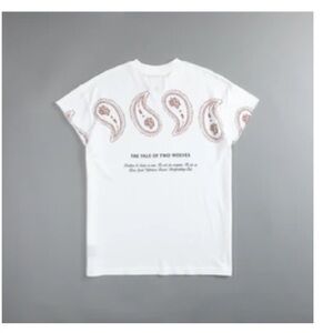 Southwest Paisley "Premium Vintage" (Cap
Sleeve) Tee in Cream